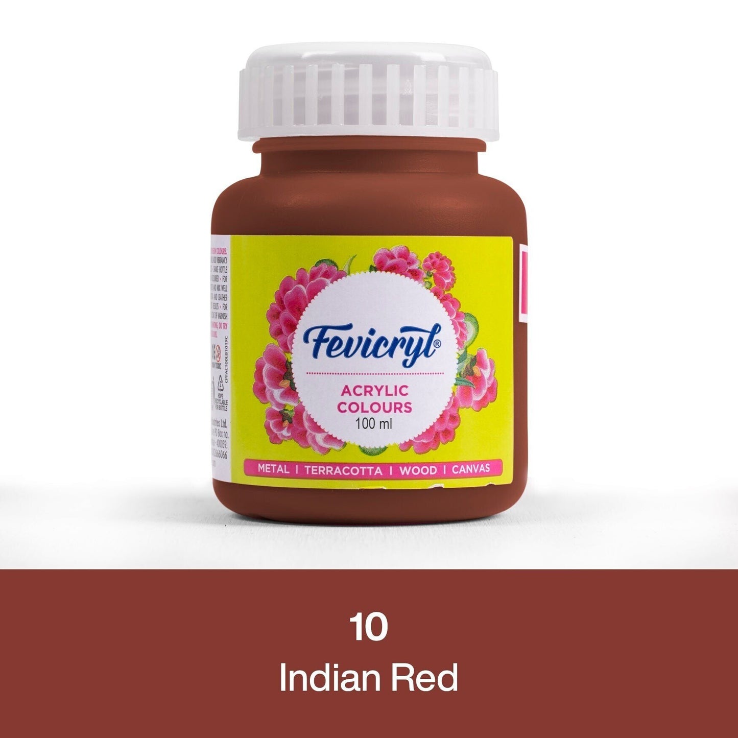 Pidilite Fevicryl Acrylic Colour 100ml, Indian Red-10