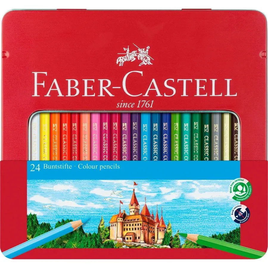 Faber-Castell Pencil Colours, 24 Shades