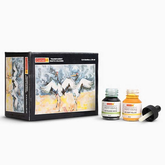 Camel Transparent Photo Colours, 20ml x 12 Shades
