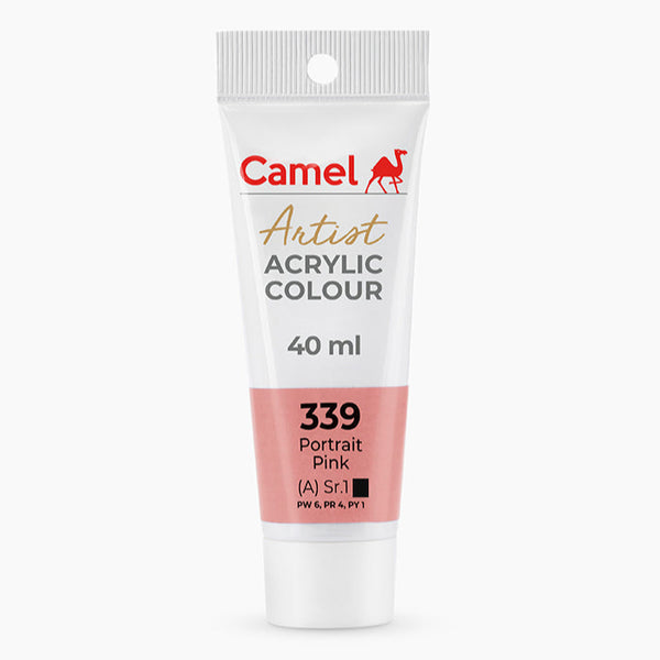 Camel Artist Acrylic Colour tube, Portrait Pink shade