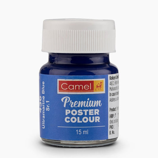 Camel Premium Poster Colour 15ml, Series 1, Ultramarine Blue-436