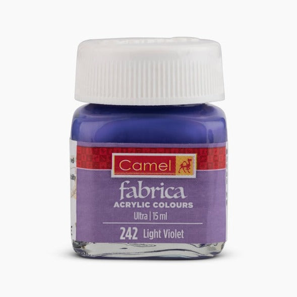Bottle of Camel Acrylic Colour, 15ml, Light Violet-242