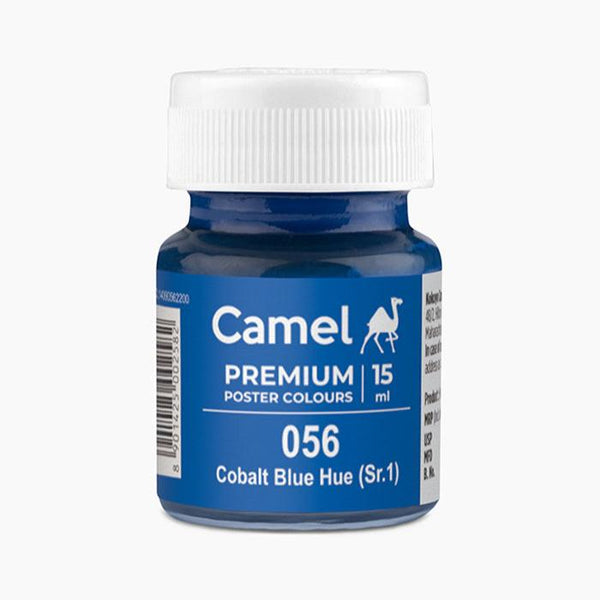 Camel Premium Poster Colour 15ml bottle, Cobalt Blue Hue-056