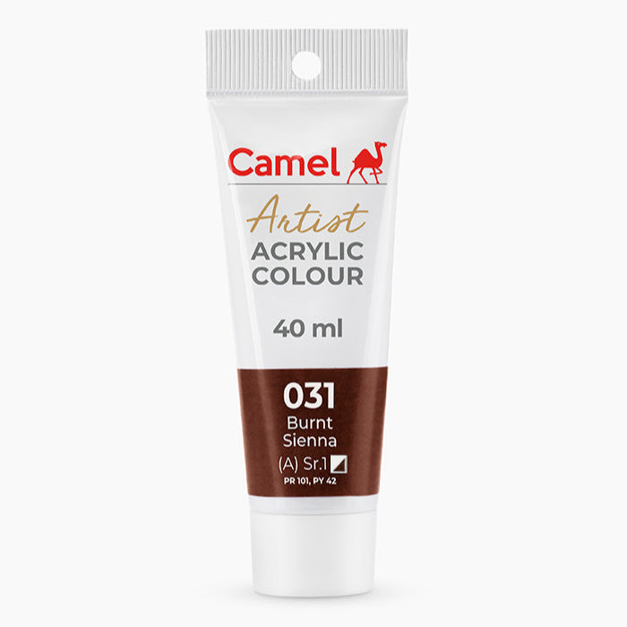 Camel Artist Acrylic Tube 40ml, S1, Burnt Sienna-031