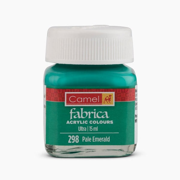 Bottle of Camel Acrylic Colour, 15ml, Pale Emerald-298