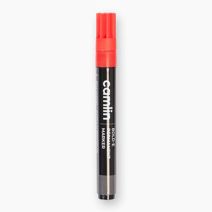 Camlin Permanent Marker, Bold Tip, Red