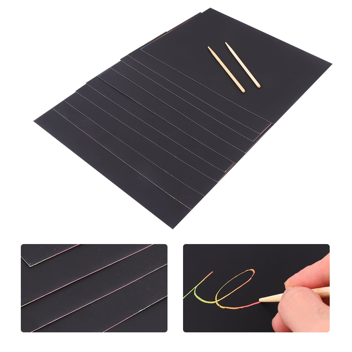 Scratch Drawing Papers 10pc A4