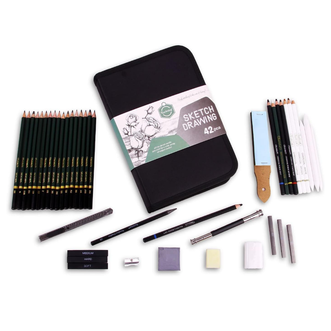 Keep Smiling Sketch Drawing Kit, 42 Nos