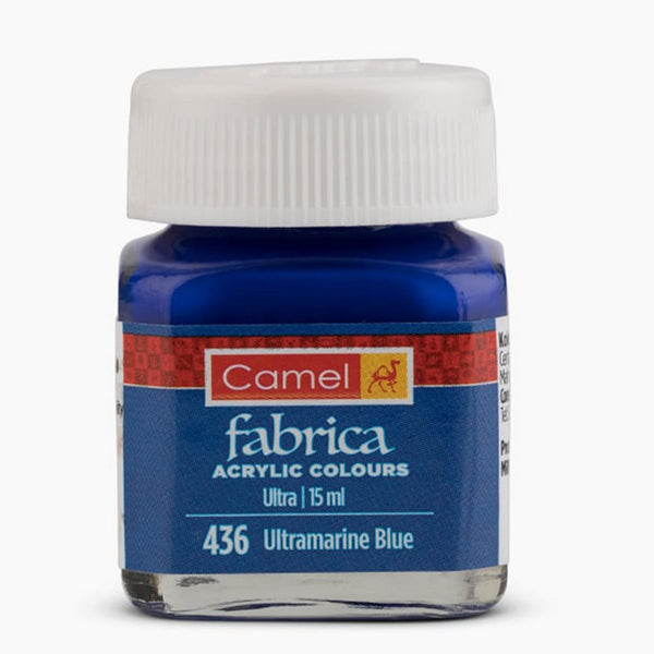 Bottle of Camel Acrylic Colour, 15ml, Ultramarine Blue-436