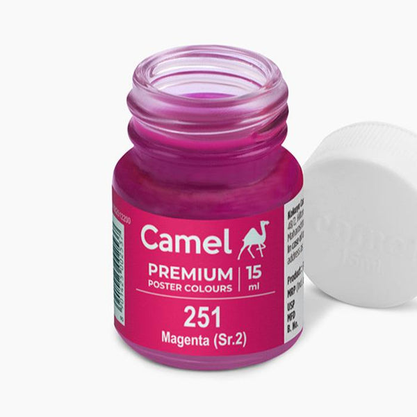Camel Premium Poster Colour 15ml bottle, Magenta-251