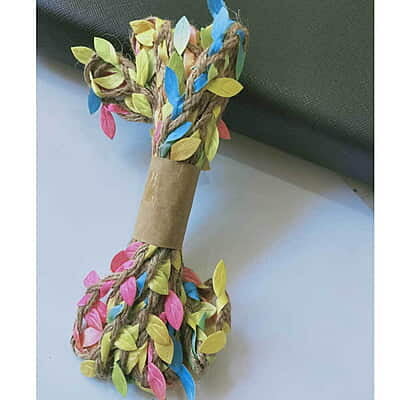 Jute Leaves Rope 2.5m, Light Blue