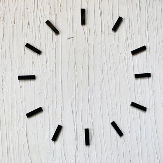Jags Acrylic Clock Number Lines, Black 12pc