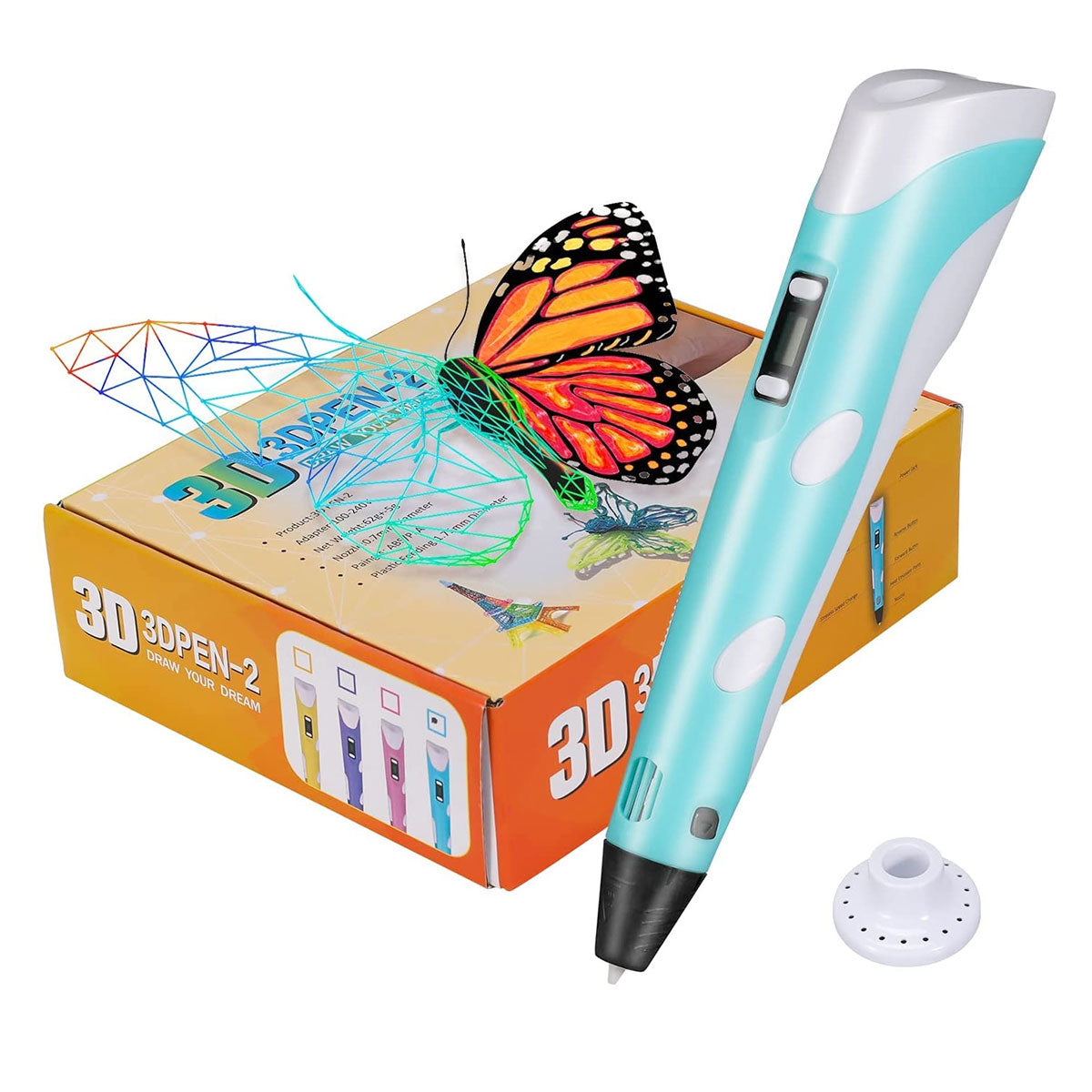 3D Printing Pen Set, 1 Pen, 1 Cable, Extra Refill Wires