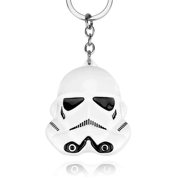 Keychain Metal Star Wars White Mask