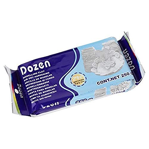 Dozen Modelling Clay, White, 250g