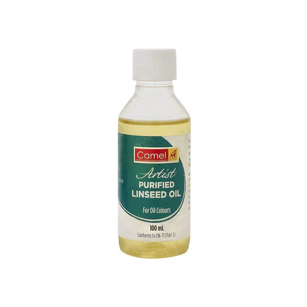 100ml bottle of purified linseed oil medium