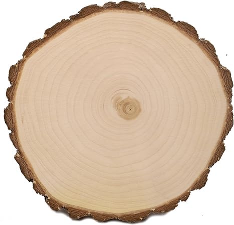 TRC Wooden Log Slice Coaster 8cm #RAW1000