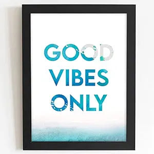 Craftolive Good Vibes Quote Wall Frame - PSTRN91