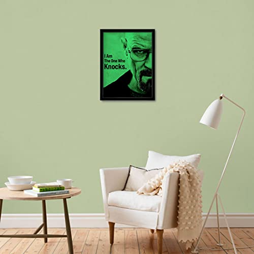 Craftolive Breaking Bad Walter I Am The One Who Knocks Dialogue Wall Frame - PSTRN64