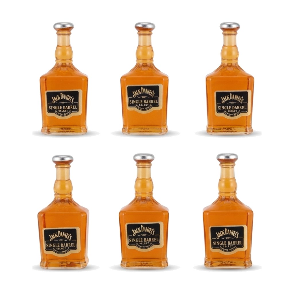 Miniature Whiskey Bottles Jack Daniels 6pc