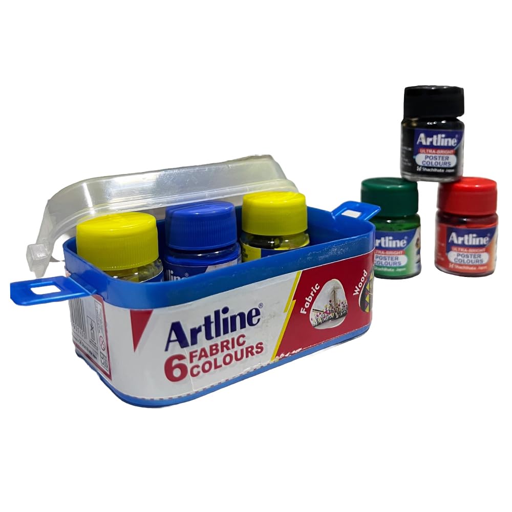 Artline Fabric Colours, 6 Shades