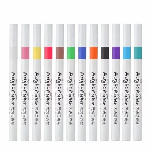 TianHao Acrylic Painter Markers, 12 Shades