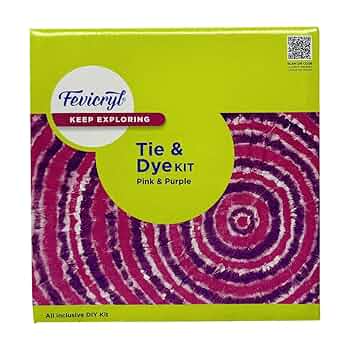 Pidilite Fevicryl Tie & Dye Kit, Pink & Purple