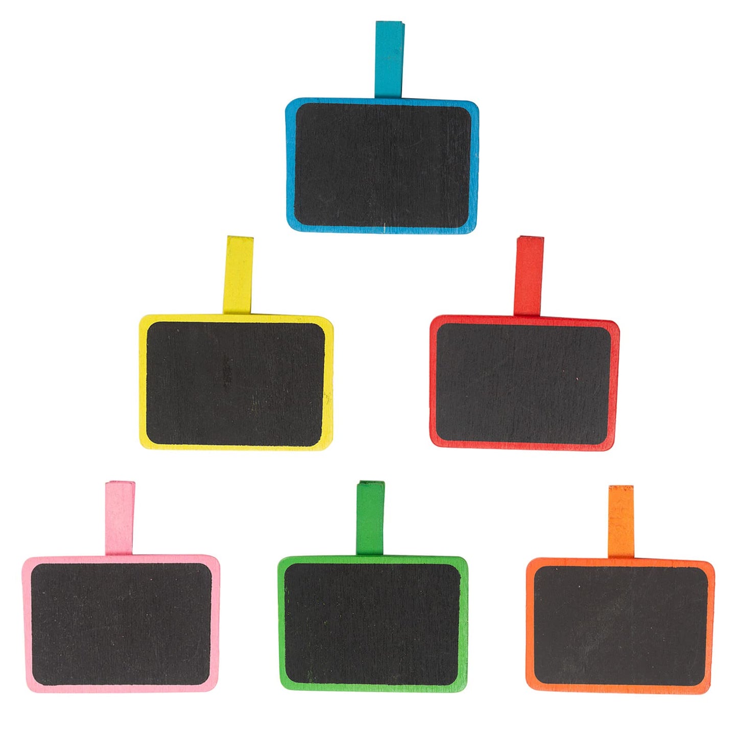 Wooden Black Board Clips, Pack of 6