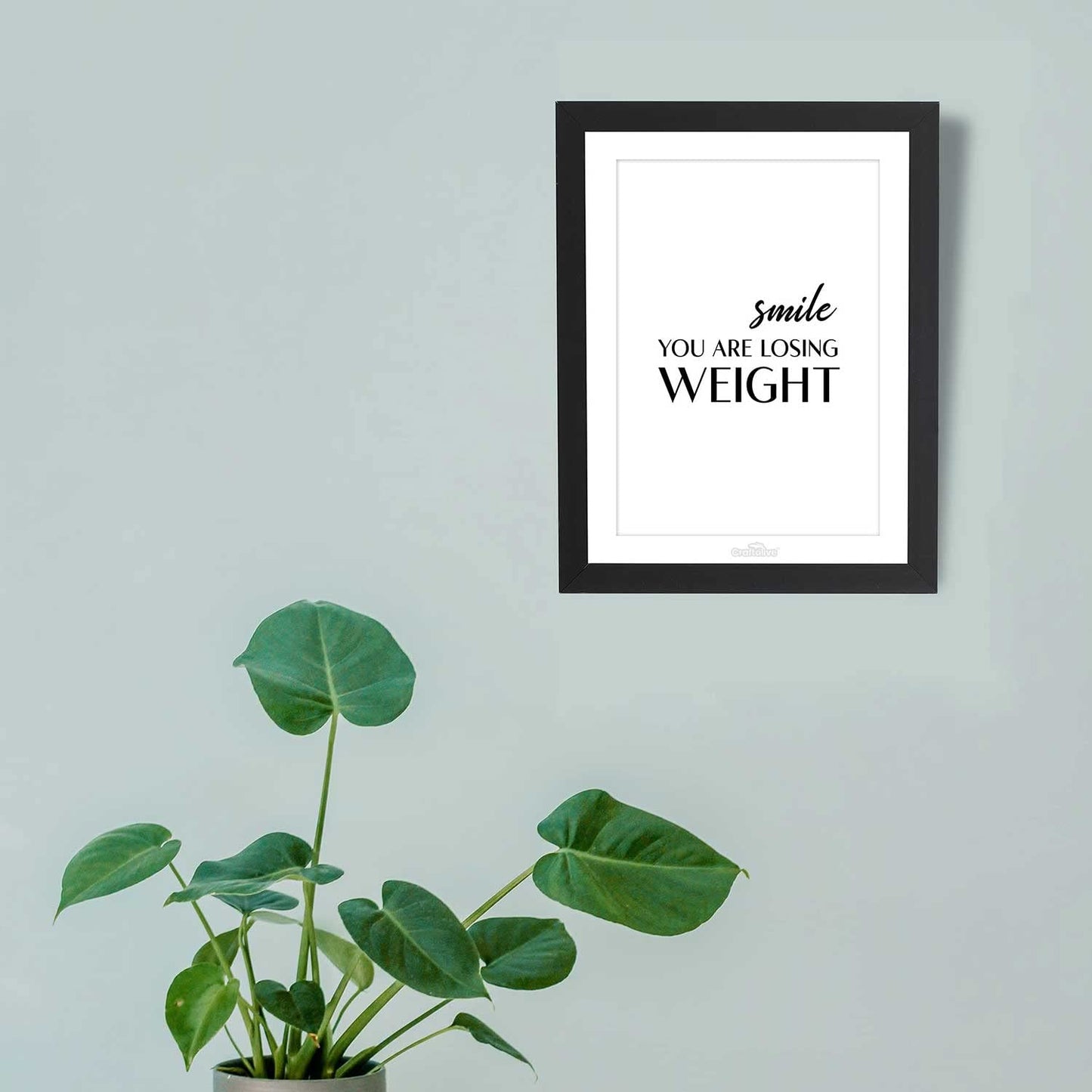Craftolive Funny Minimalist Toilet Typography Wall Frame - PSTRN11