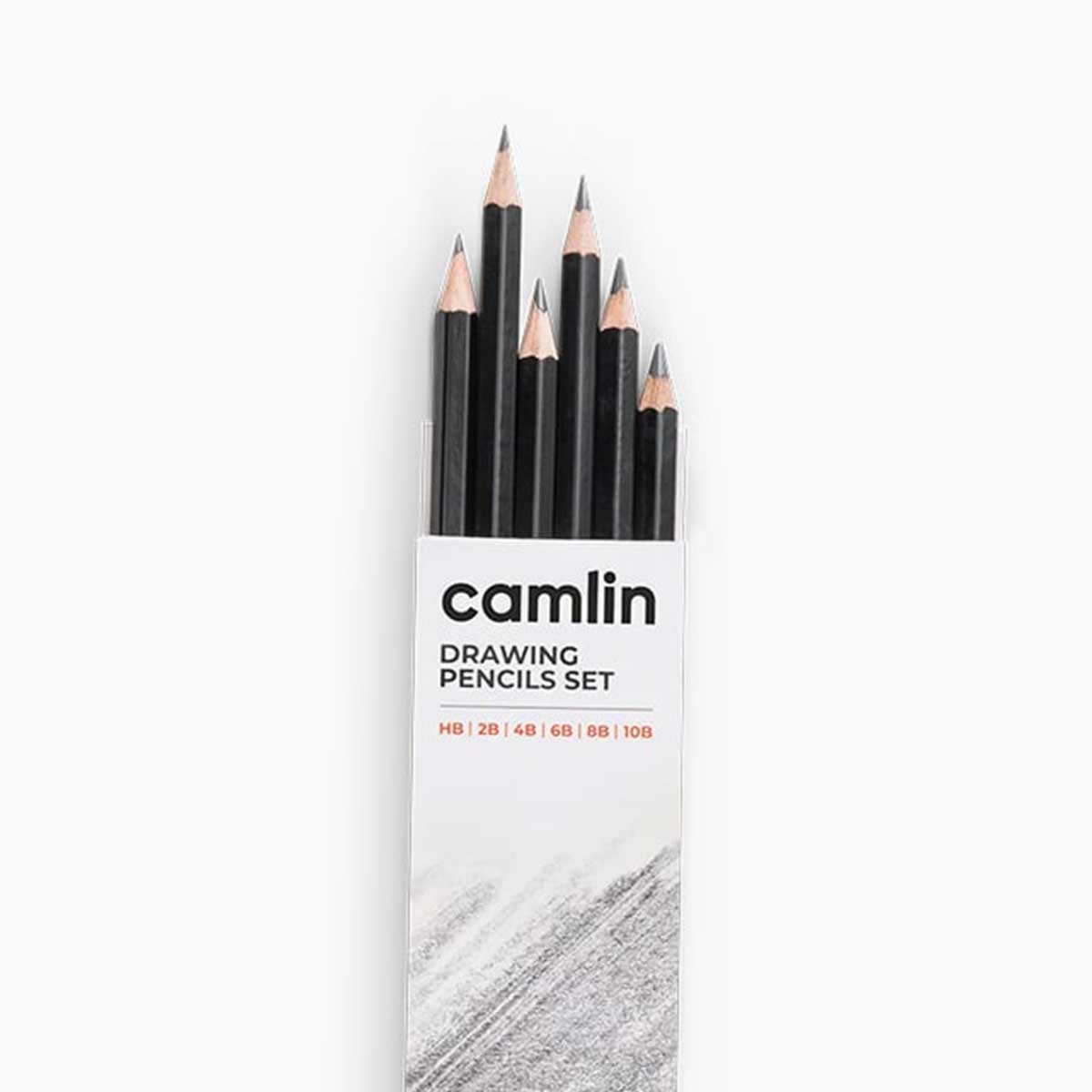 Camlin Drawing Sketching Pencils Set, 6pc