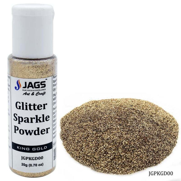 Jags Glitter Sparkle Powder, 20g pack, King gold shade