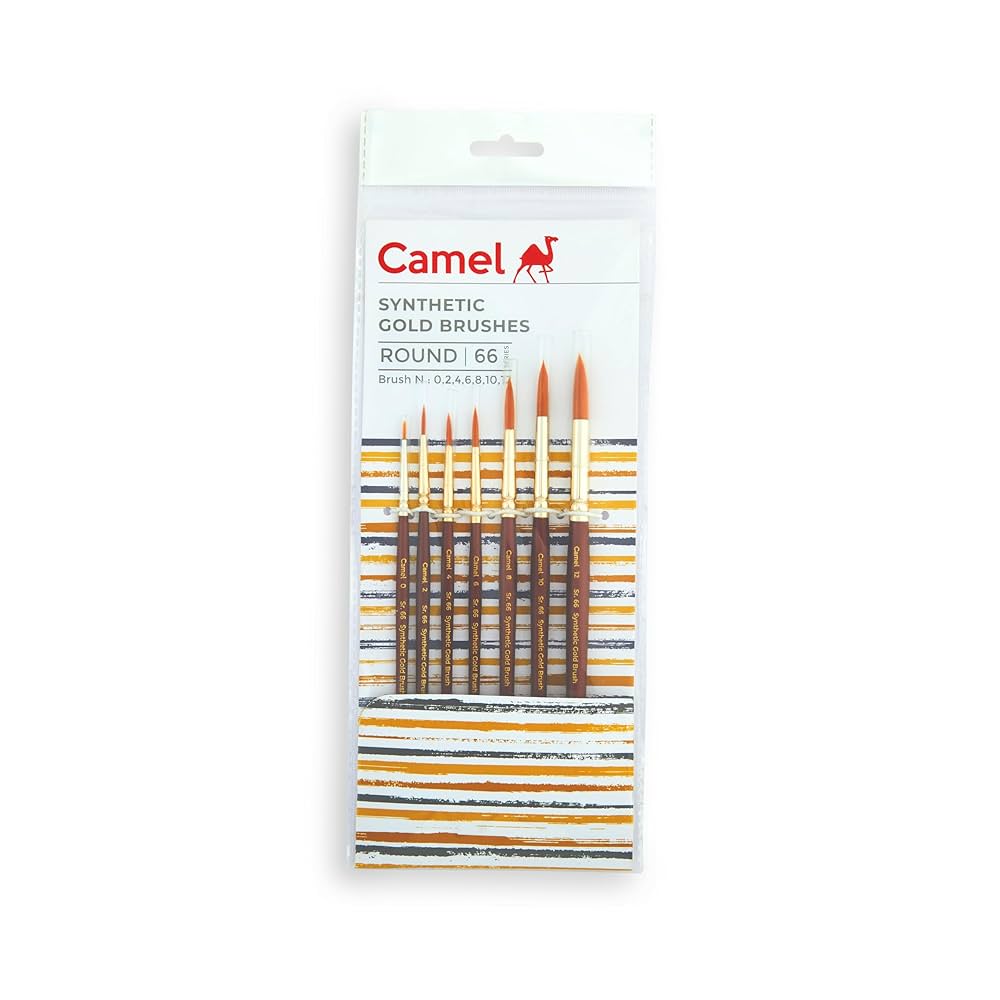 Camel Brush Set Round Series 66, 7pc