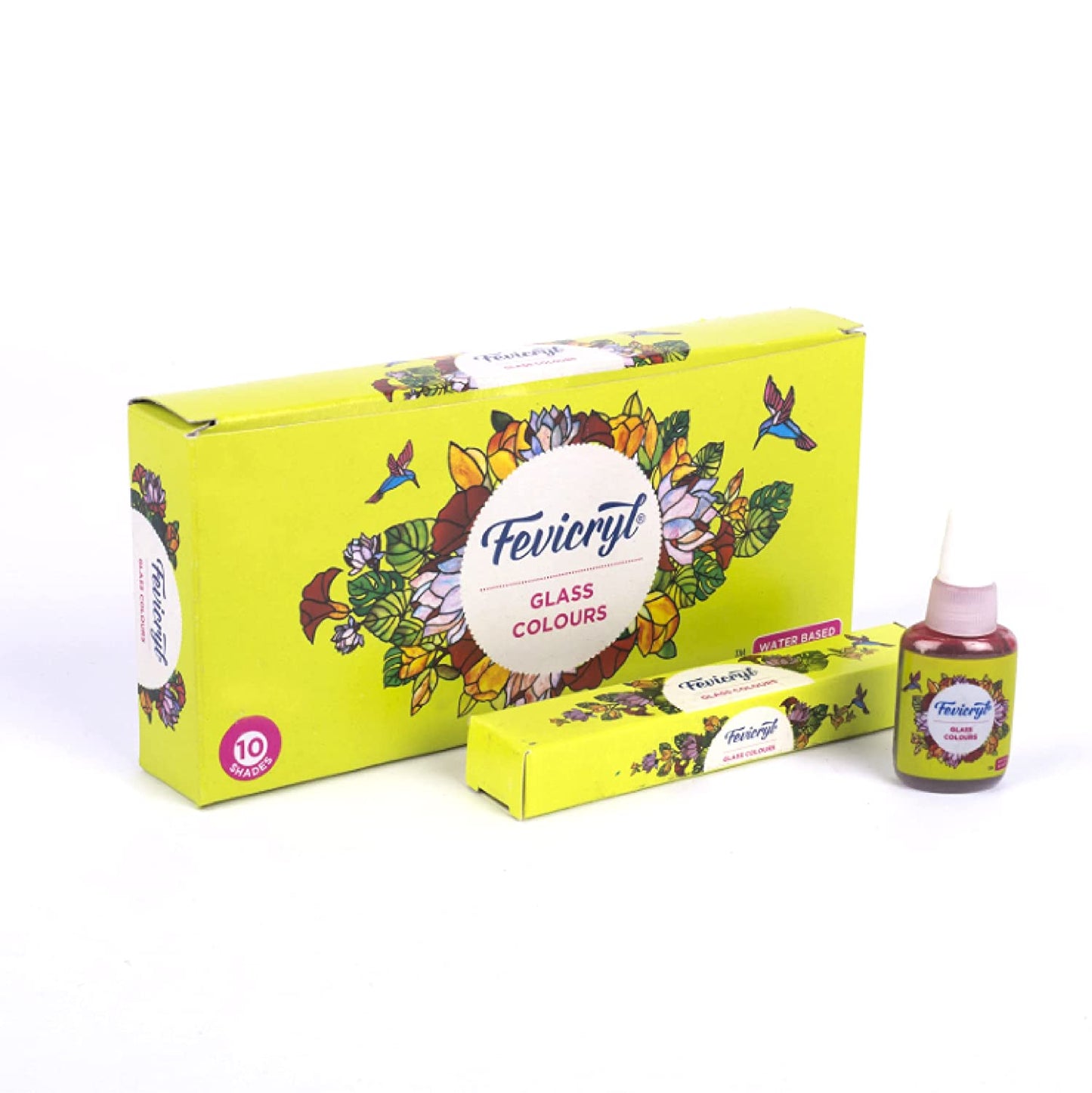 Pidilite Fevicryl Glass Colours, 115ml, 10 Shades