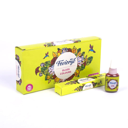 Pidilite Fevicryl Glass Colours, 115ml, 10 Shades