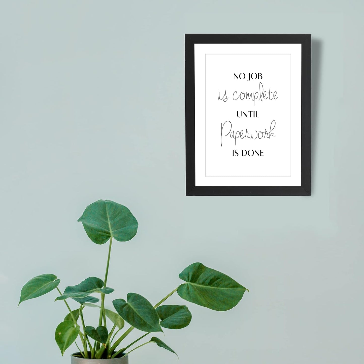 Craftolive Funny Minimalist Toilet Humor Typography Wall Frame - PSTRN12