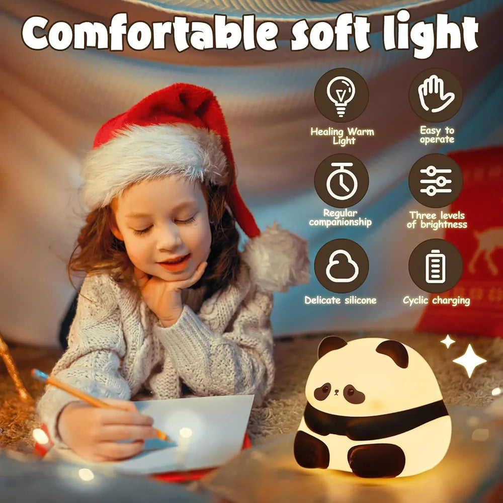 Silicone Touch Sensitive Lamp, Sitting Panda