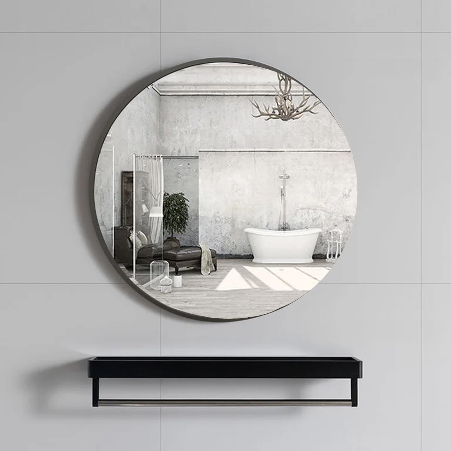 Silver Acrylic Mirror Round 3mm 16 inches