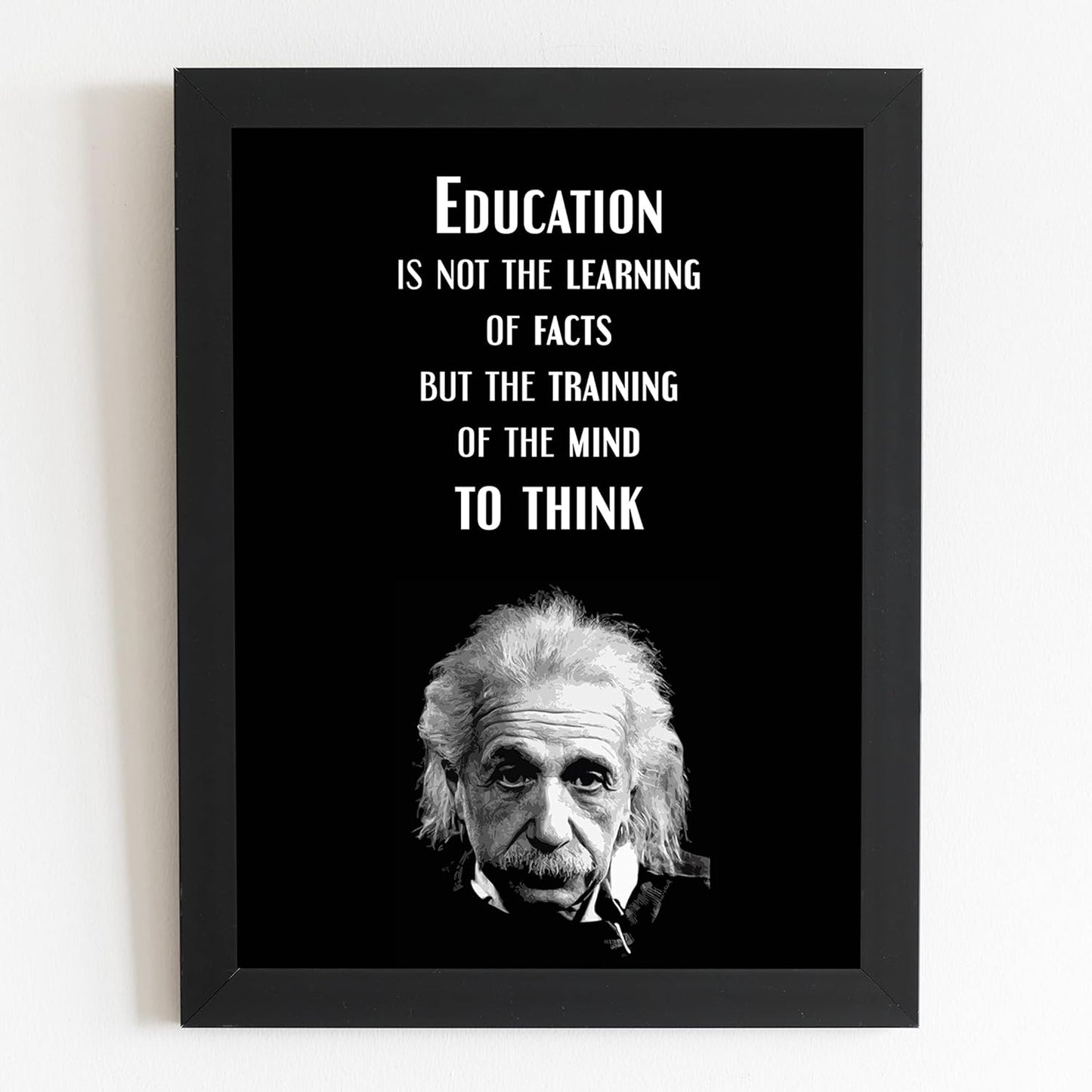 Craftolive Typography Albert Einstein Quote Motivational Wall Frame - PSTRN23