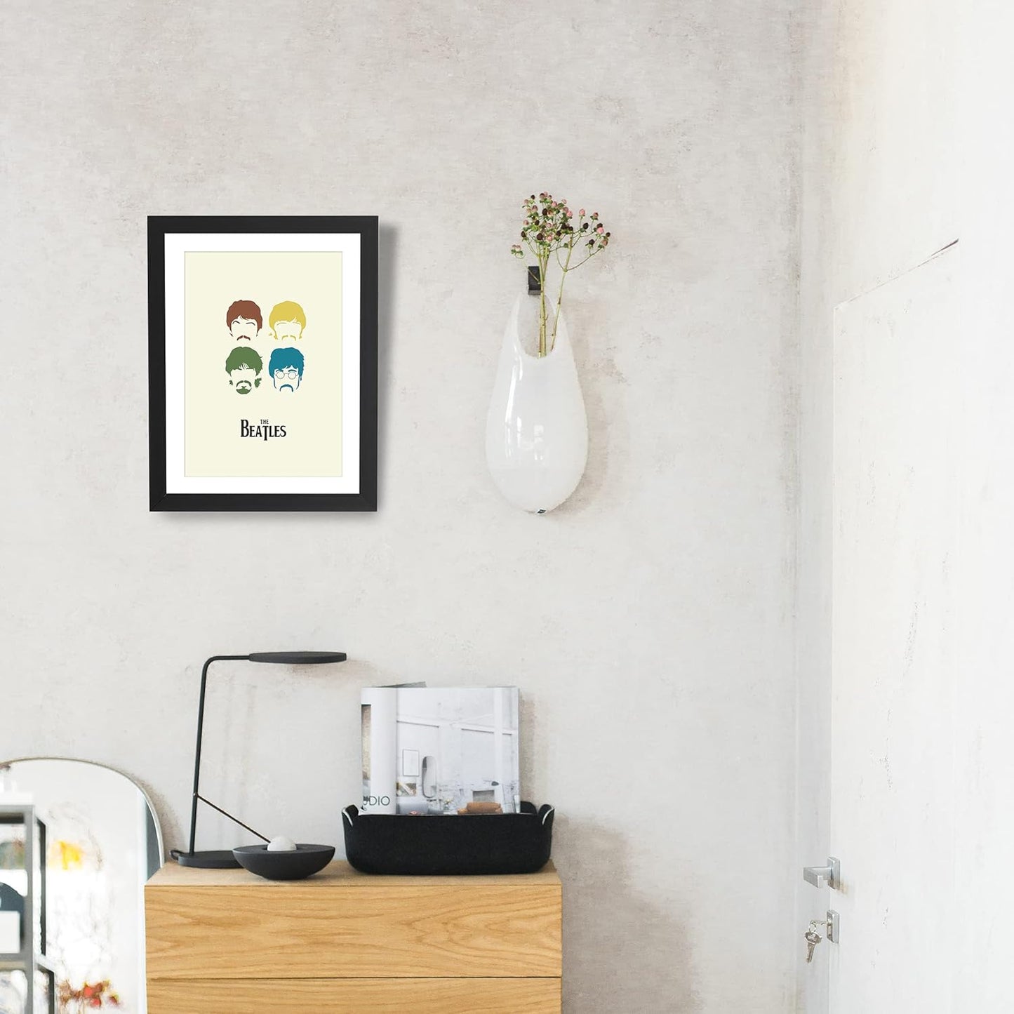 Craftolive The Beatles Minimalist Illustration Wall Frame - PSTRN13