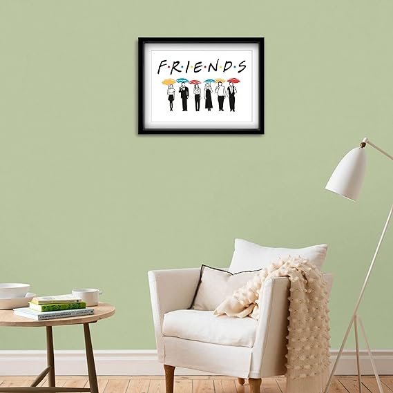 Craftolive FRIENDS TV Series Minimal Illustrative Wall Frame - PSTRN121