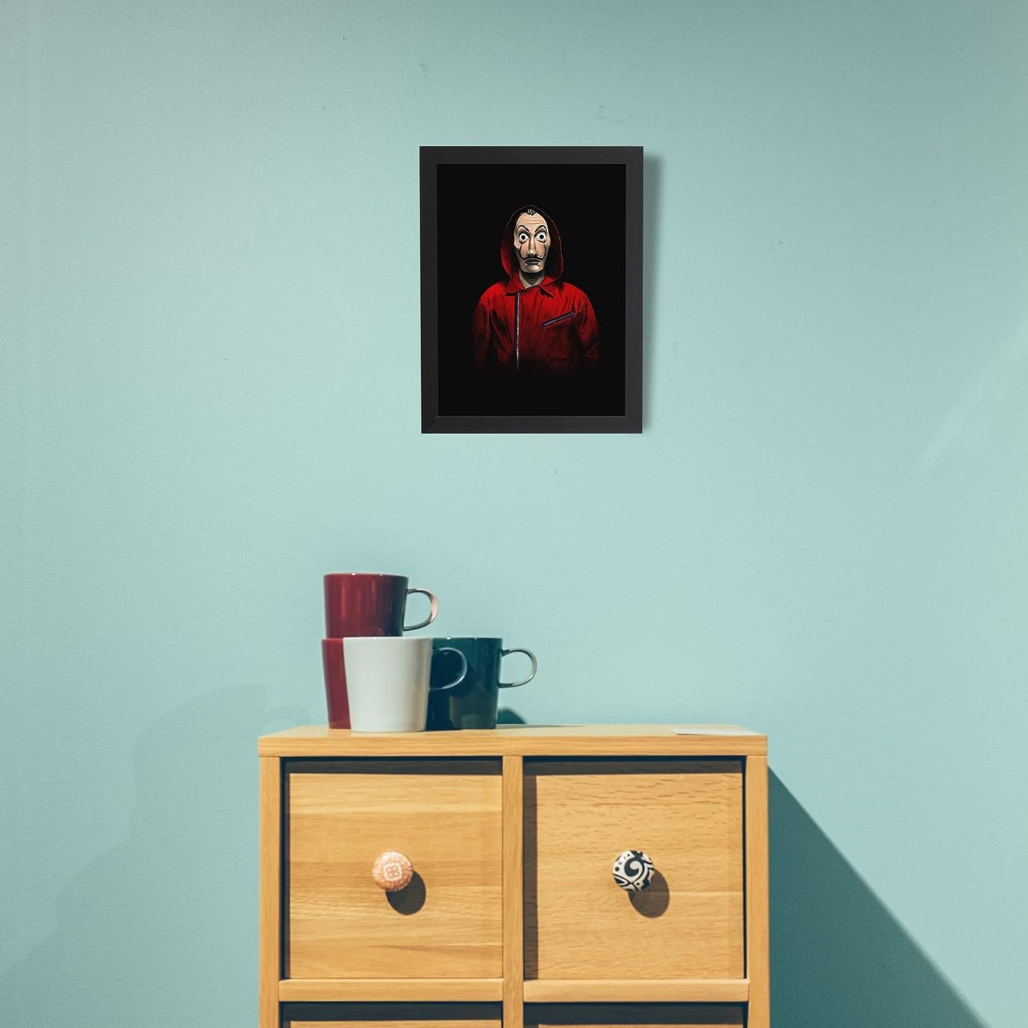 Craftolive Money Heist Dali Mask Wall Frame - PSTRN08