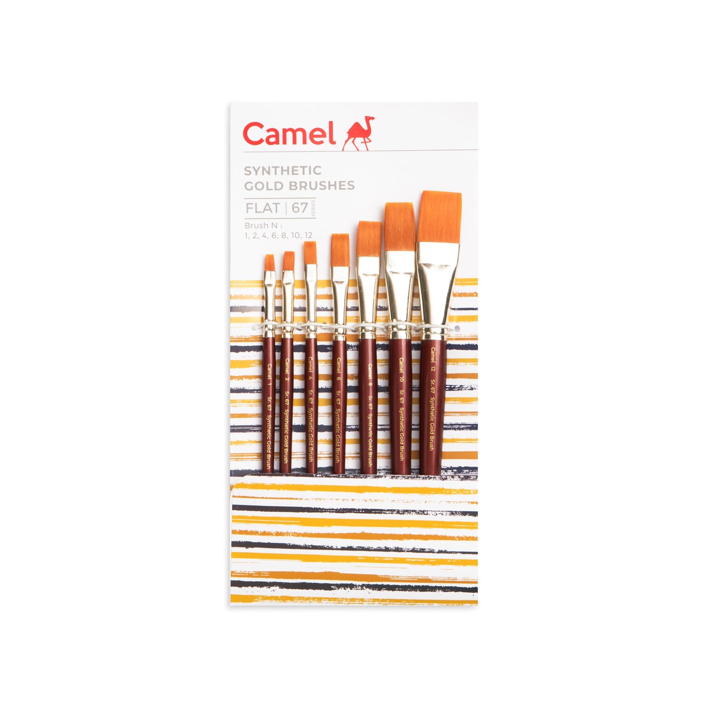 Camel Brush Set Flat Series 67, 7pc