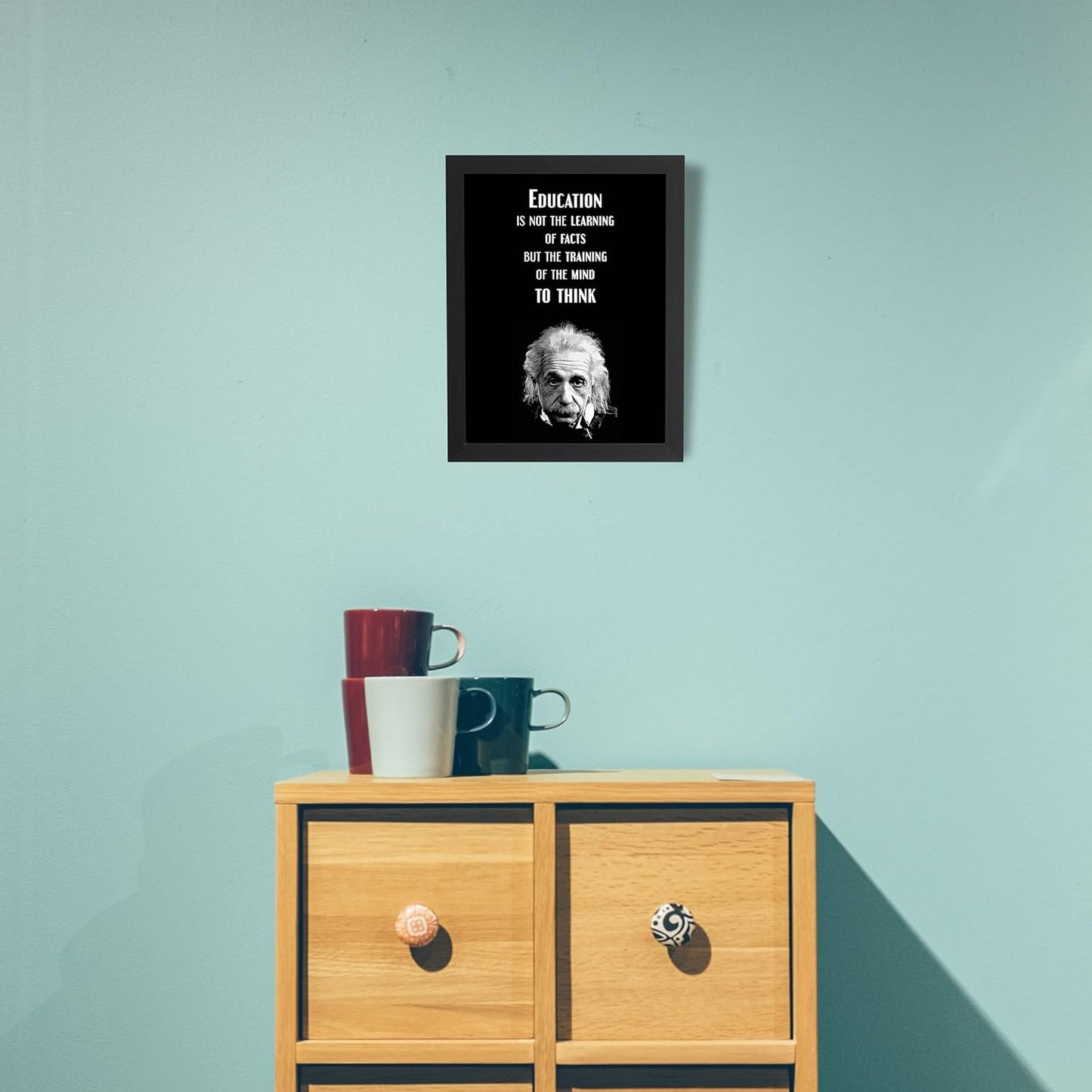 Craftolive Typography Albert Einstein Quote Motivational Wall Frame - PSTRN23