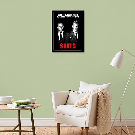 Craftolive Suits Harvey Specter Mike Ross Wall Frame - PSTRN88