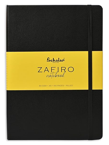 Scholar Zafiro Notebook Ruled, 80gsm, A5