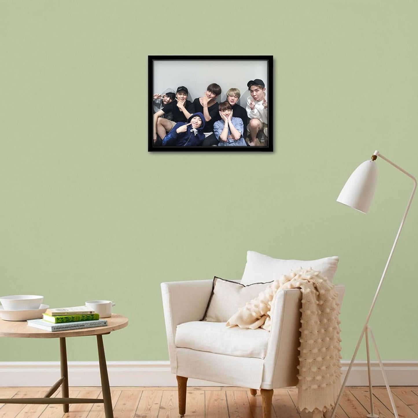 Craftolive KPop BTS Group Wall Frame - PSTRN09B