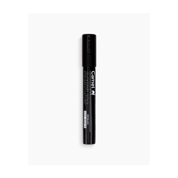 Camel black acrylic paint marker pen with bullet tip