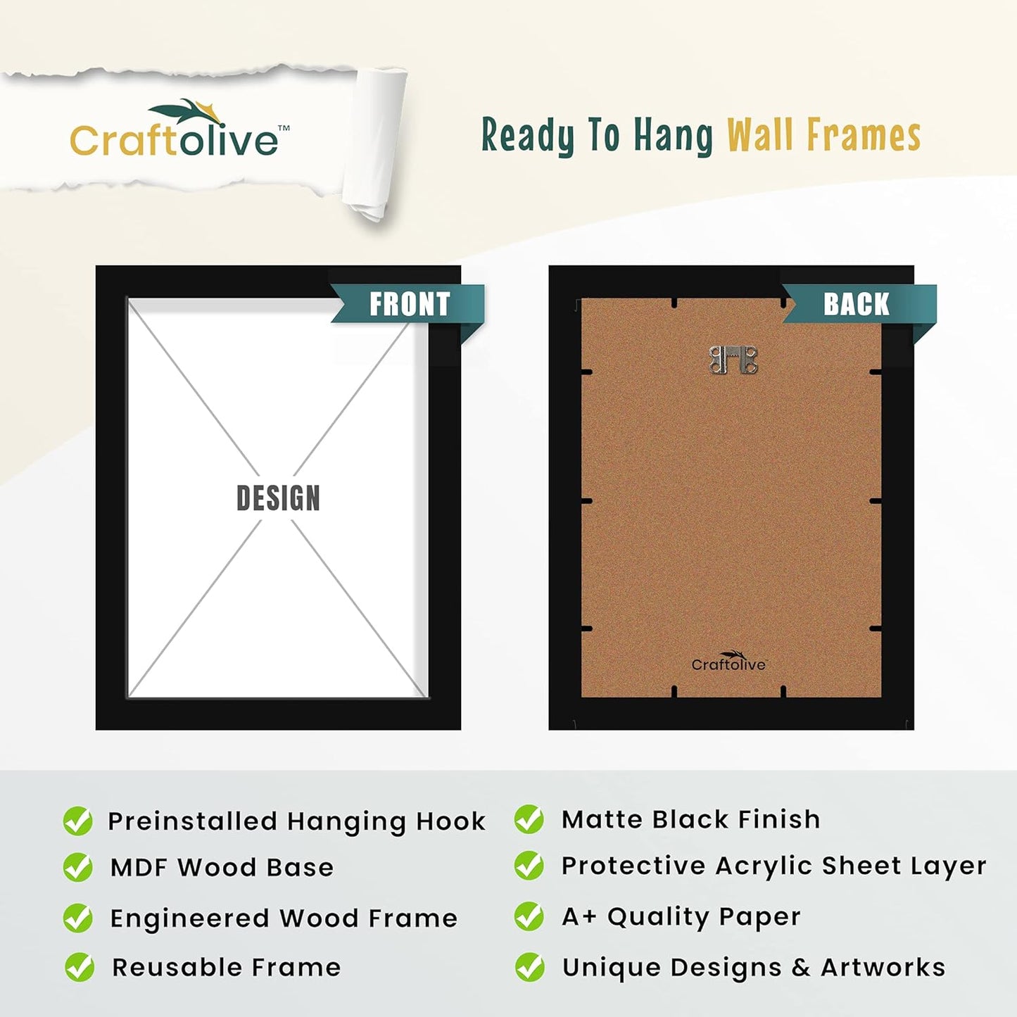 Craftolive Motivational Quote Typography Excuses Are for Weak Wall Frame - PSTRN27