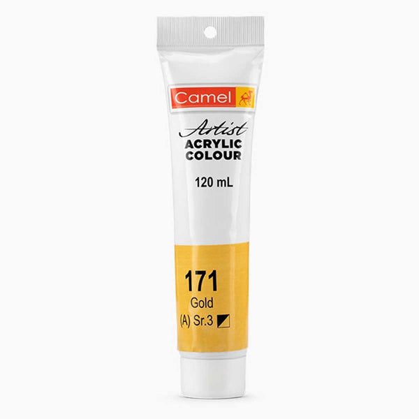 Camel Artist Acrylic Colour tube, Gold shade, 120ml