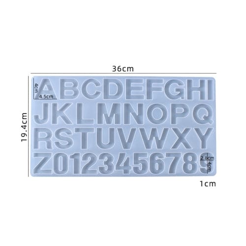 Silicone Mould Alphabet without Hole #RM1010A